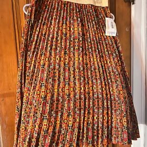 Fun colorful LuLaRoe pleated flair skirt xL